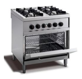 Cucina 4 fuochi gas su forno elettrico con fiamma pilota mod. M74FPFE